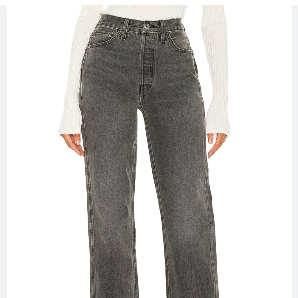 RE/DONE Originals 90s High Rise Loose in Vintage Ash Grey